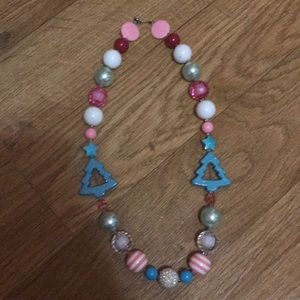 Christmas chunk necklace